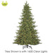 12'Hx89"W PE Mountain Fir Multi Functional LED-Lighted Artificial Christmas Tree w/Stand -Green - YT0222-GR