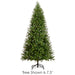 9'Hx58"W Foothill Slim Pine LED-Lighted Artificial Christmas Tree w/Stand -Green - YT1090-GR