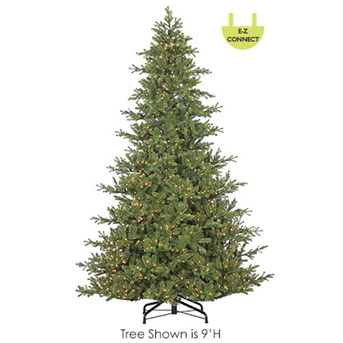 6'Hx53"W PE Mountain Fir Lighted Artificial Christmas Tree w/Stand -Green - YT6370-GR