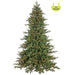 7'6"Hx62"W PE Mountain Fir Lighted Artificial Christmas Tree w/Stand -Green - YT7370-GR