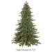 10'Hx76"W PE Mountain Fir Smart-Lighted Artificial Christmas Tree w/Stand -Green - YT7491-GR