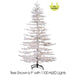 9'Hx68"W Snowed Garden Pine LED-Lighted Artificial Christmas Tree w/Stand -Snow - YT8019-SN