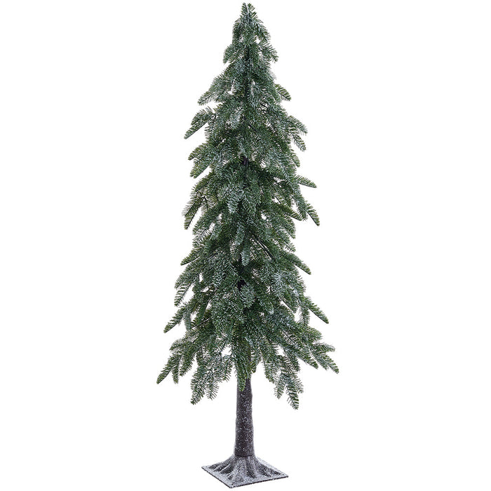 5' Snowed Pine Artificial Christmas Tree w/Metal Stand -Green/White - YT9512-GR/WH