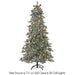 9'Hx59"W Flocked & Glittered Bottle Brush Pine & Pinecone Lighted Artificial Christmas Tree w/Stand -White - YTB129-WH/FS