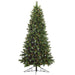 6'6"Hx45"W Half-Tree/Wall Canyon Mixed Pine Lighted Artificial Christmas Tree w/Stand - YTC346-GR