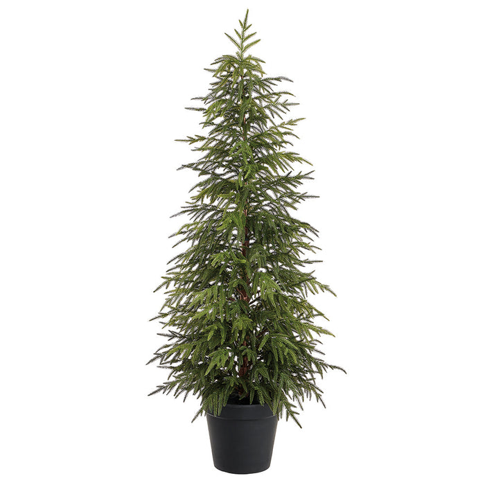artificial christmas potted plants 5' Artificial Juniper Pine Tree w/Pot -Green