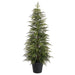 5' Artificial Juniper Pine Tree w/Pot -Green - YTP300-GR