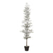 46" Flocked Artificial Pine Tree w/Pot -Snow (Pack of 4) - YTP550-SN