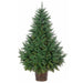 5'Hx43"W Cedar Artificial Tree w/Plastic Pot, LED Pre-Lit -Green - YTPC92-60/LD