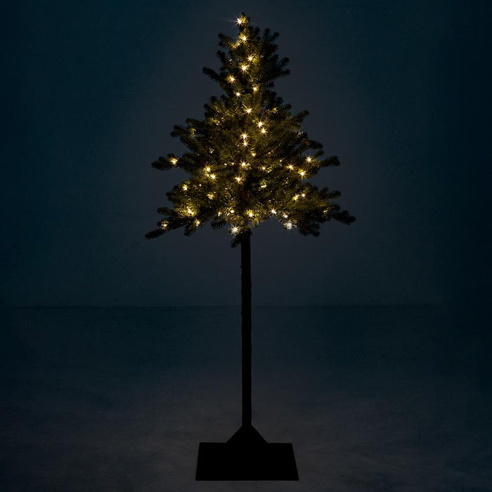 6'Hx33"W Mountain Fir Artificial Tree, Pre-Lit -Green - YTQ606-GR