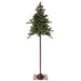 8'Hx35"W Mountain Fir Artificial Tree, Pre-Lit -Green - YTQ608-GR