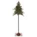 8'Hx35"W Mountain Fir Artificial Tree, Pre-Lit -Green - YTQ608-GR
