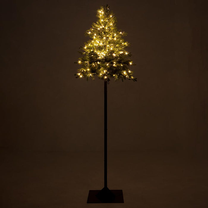10'Hx40"W Mountain Fir Artificial Tree, Pre-Lit -Green - YTQ610-GR
