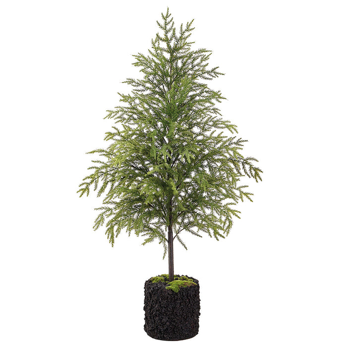 50" Artificial Spruce Tree w/Soil & Moss -Green - YTS619-GR