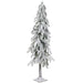 4'4" Heavy Flocked Artificial Pine Tree, Unlit -White - YTSH52-