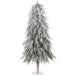 5'Hx36"W Flocked Artificial Willow Pine Tree, Unlit -White - YTSWB5-
