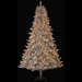 7'6"Hx54"W Tinsel Artificial Christmas Tree, LED Pre-Lit -Silver/Champagne - YTTN76-CN/LD