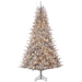 7'6"Hx54"W Tinsel Artificial Christmas Tree, LED Pre-Lit -Silver/Champagne - YTTN76-CN/LD
