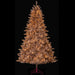 7'6"Hx54"W Tinsel Artificial Christmas Tree, LED Pre-Lit -Rose Gold - YTTN76-RG/LD