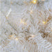 7'6"Hx60"W White Noble Rice LED-Lighted Artificial Christmas Tree w/Stand -White - YTW077-WH
