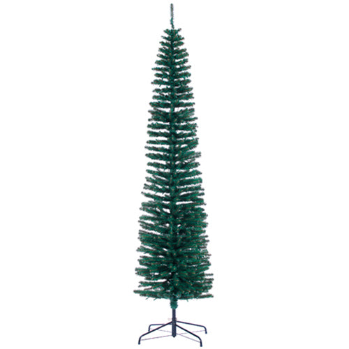 9'Hx25"W Tower Pencil Pine Artificial Christmas Tree w/Stand -Green - YTW209-GR