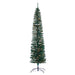 9'Hx25"W Tower Pencil Pine Lighted Artificial Christmas Tree w/Stand -Green - YTW219-GR