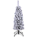 4'Hx15"W Flocked Tower Artificial Christmas Tree w/Stand -Snow - YTW404-SN