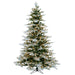 7'6"Hx61"W Snowy Norway Spruce Smart-Lighted Artificial Christmas Tree w/Stand -Snow - YTW627-SN