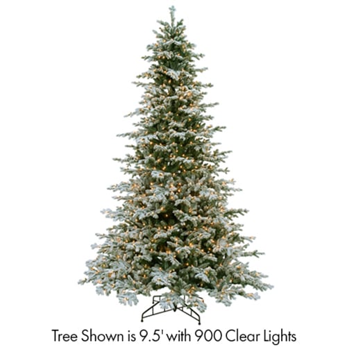 12'Hx82"W Snowy Norway Spruce Smart-Lighted Artificial Christmas Tree w/Stand -Snow - YTW632-SN