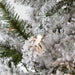 6'Hx37"W Flocked Pine Artificial Tree, Pre-Lit -Green - YTZ506-WH