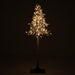 8'Hx41"W Flocked Pine Artificial Tree, Pre-Lit -Green - YTZ508-WH