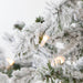 8'Hx41"W Flocked Pine Artificial Tree, Pre-Lit -Green - YTZ508-WH