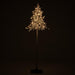 10'Hx45"W Flocked Pine Artificial Tree, Pre-Lit -Green - YTZ510-WH