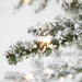 10'Hx45"W Flocked Pine Artificial Tree, Pre-Lit -Green - YTZ510-WH