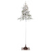 10'Hx45"W Flocked Pine Artificial Tree, Pre-Lit -Green - YTZ510-WH