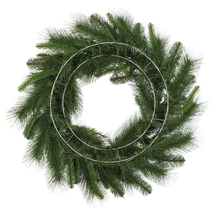 30" Artificial Mixed Pine Wreath -Green - YW0583-GR