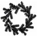 24" Artificial Pine Work Wreath -Black (Pack of 12) - YW2024-BK