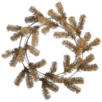 24" Artificial Pine Work Hanging Wreath -Light Brown (pack of 12) - YW2024-BR/LT
