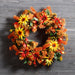 24" Artificial Pine Work Wreath -Orange (Pack of 12) - YW2024-OR
