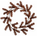 24" Artificial Pine Work Wreath -Rust/Brown (Pack of 12) - YW2024-RU/BR