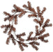 24" Artificial Pine Work Hanging Wreath -Rust/Brown (pack of 12) - YW2024-RU/BR