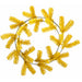 24" Artificial Pine Work Wreath -Yellow (Pack of 12) - YW2024-YE