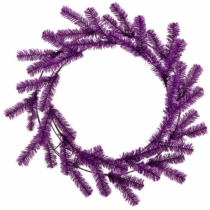 30" Artificial Pine Work Wreath -Violet (Pack of 6) - YW2030-VI