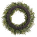 30" PE Soft-Touch Cedar Artificial Wreath -Green (Pack of 4) - YWC004-GR/TT