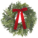 12" PE Soft-Touch Cedar Artificial Mini Wreath -2 Tone Green (Pack of 6) - YWC009-GR/TT
