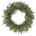 24" PE Soft-Touch Cedar Artificial Wreath -2 Tone Green - YWC010-GR/TT