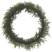 30" PE Soft-Touch Cedar Artificial Wreath -2 Tone Green - YWC012-GR/TT