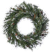 30" Artificial Mixed Country Pine Wreath, Pre-Lit (Smart) -Green (Pack of 4) - YWC030-GR