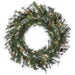 30" Artificial Mixed Country Pine Wreath, Pre-Lit (Smart) -Green (Pack of 4) - YWC030-GR