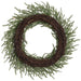 24" PE Soft-Touch Cypress Artificial Wreath -Gray/Green - YWC092-GY/GR